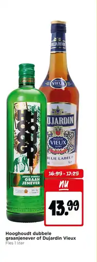 Jumbo Hooghoudt dubbele graanjenever of Dujardin Vieux aanbieding