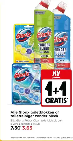 Jumbo Alle Glorix toiletblokken of toiletreiniger zonder bleek aanbieding