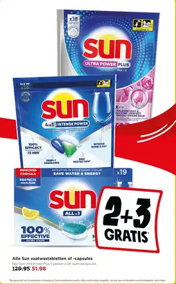 Jumbo Alle Sun vaatwastabletten of capsules aanbieding
