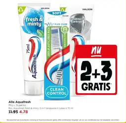 Jumbo Alle Aquafresh aanbieding