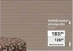Karwei KARWEI dubbel plisségordijn aanbieding