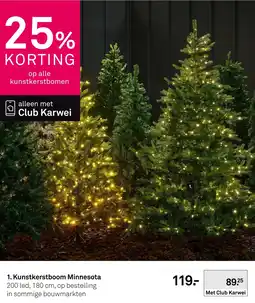 Karwei Kunstkerstboom Minnesota aanbieding