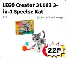 Kruidvat LEGO Creator 31163 3-in-1 Speelse Kat aanbieding