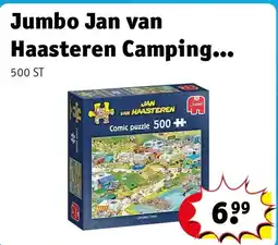 Kruidvat Jumbo Jan van Haasteren Camping Chaos Puzzel aanbieding