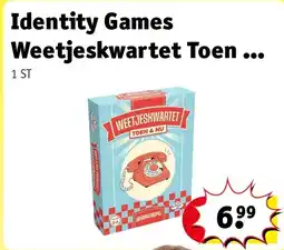Kruidvat Identity Games Weetjeskwartet Toen & Nu aanbieding