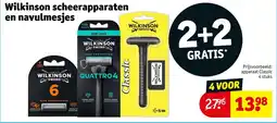 Kruidvat Wilkinson scheerapparaten en navulmesjes aanbieding