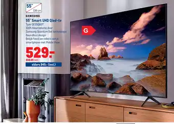 Makro Samsung 55" smart uhd qled-tv aanbieding