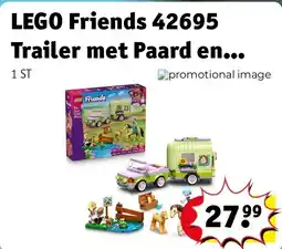 Kruidvat LEGO Friends 42695 Trailer met Paard en Veulen aanbieding