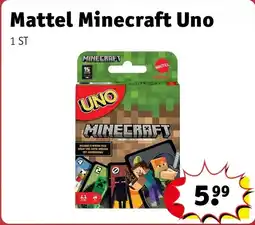 Kruidvat Mattel Minecraft Uno aanbieding