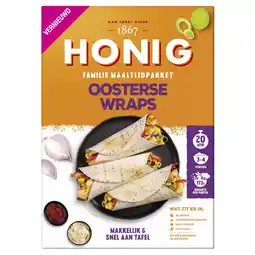 Albert Heijn Honig Familie maaltijdpakket Oosterse wraps aanbieding