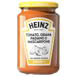Albert Heijn Heinz Pastasaus mascarpone grana padano aanbieding