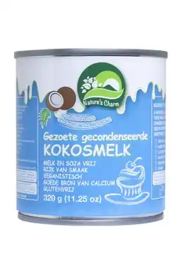Albert Heijn Nature's Charm Gezoete gecondenseerde kokosmelk aanbieding