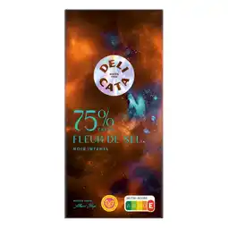 Albert Heijn Delicata Reep 75% cacao fleur de sel aanbieding