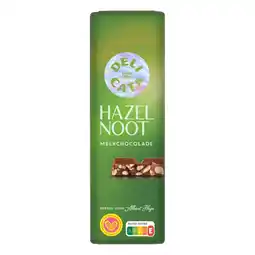 Albert Heijn Delicata Reep hazelnoot melkchocolade aanbieding