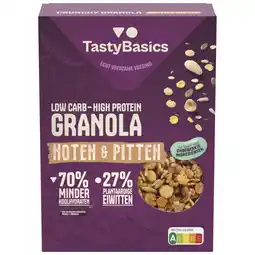 Albert Heijn TastyBasics Low carb-high protein granola noten aanbieding