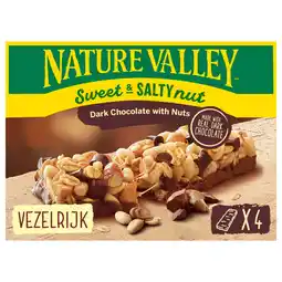 Albert Heijn Nature Valley Sweet and salty nut dark chocolate aanbieding