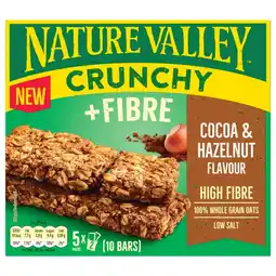 Albert Heijn Nature Valley Crunchy fibre cocoa & hazelnut aanbieding