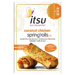 Albert Heijn Itsu Coconut chicken spring rolls aanbieding