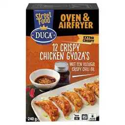 Albert Heijn Duca 12 crispy chicken gyoza's chili oil aanbieding