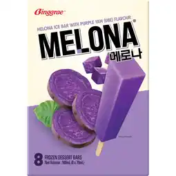 Albert Heijn Binggrae Melona ice bar purple yam aanbieding