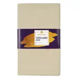 Albert Heijn AH Excellent Tafellaken goud lurex 140x240cm aanbieding