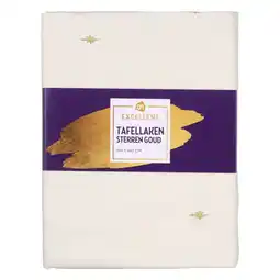 Albert Heijn AH Excellent Tafelkleed wit sterren 140x240cm aanbieding