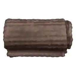 Albert Heijn Mistral Home Plaid bubble bruin aanbieding