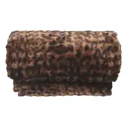 Albert Heijn Mistral Home Plaid bubble luipaard aanbieding