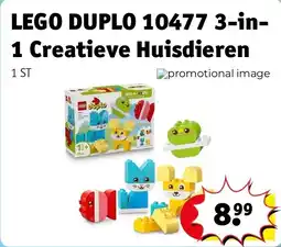 Kruidvat LEGO DUPLO 10477 3-in-1 Creatieve Huisdieren aanbieding