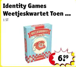 Kruidvat Identity Games Weetjeskwartet Toen & Nu aanbieding