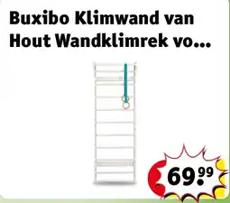 Kruidvat Buxibo Klimwand van Hout Wandklimrek voor Binnen Gym Speeltoestel voor Kinderen aanbieding