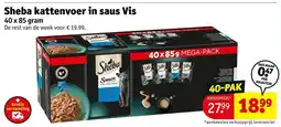Kruidvat Sheba kattenvoer in saus Vis aanbieding