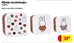 Kruidvat Nijntje snackdoosjes aanbieding