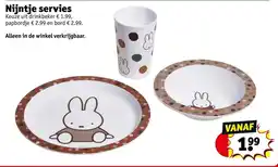 Kruidvat Nijntje servies aanbieding