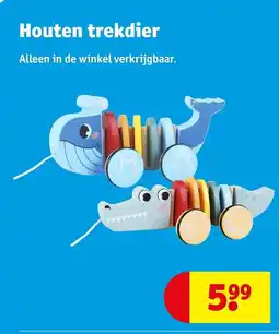 Kruidvat Houten trekdier aanbieding