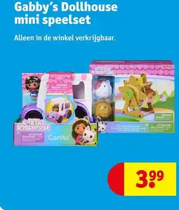 Kruidvat Gabby's dollhouse mini speelset aanbieding