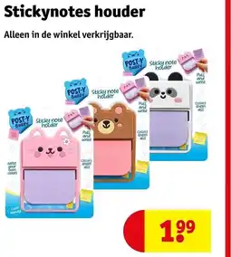 Kruidvat Stickynotes houder aanbieding