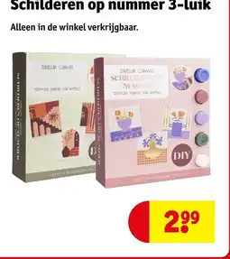 Kruidvat Schilderen op nummer 3-luik aanbieding