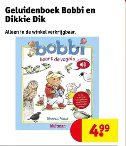 Kruidvat Geluidenboek Bobbi en Dikkie Dik aanbieding