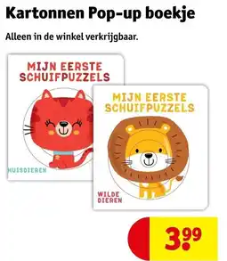 Kruidvat Kartonnen Pop-up boekje aanbieding