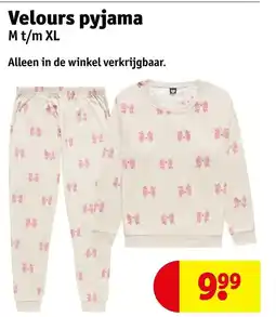Kruidvat Velours pyjama aanbieding