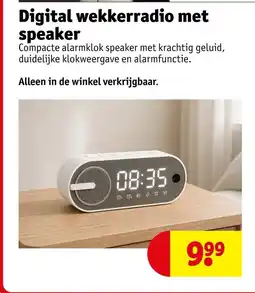 Kruidvat Digital wekkerradio met speaker aanbieding