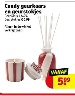Kruidvat Candy geurkaars en geurstokjes aanbieding