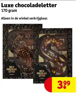 Kruidvat Luxe chocoladeletter aanbieding