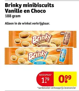 Kruidvat Brinky minibiscuits aanbieding