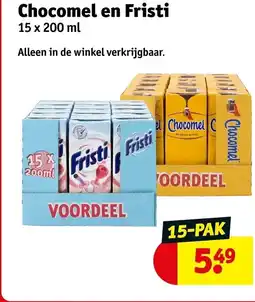 Kruidvat Chocomel en Fristi aanbieding