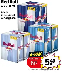 Kruidvat Red Bull aanbieding