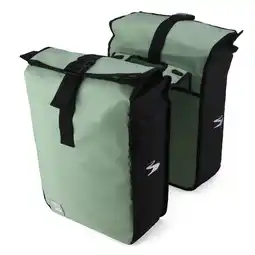 ANWB Brisby Fietstas Rolltop Dubbel Waterdicht Groen aanbieding