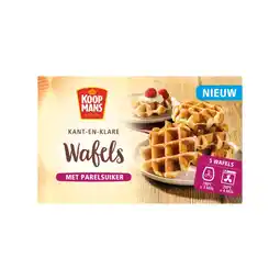 Albert Heijn Koopmans Kant-en-klare wafels met parelsuiker aanbieding