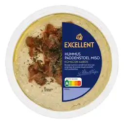 Albert Heijn AH Excellent Hummus paddenstoel miso aanbieding